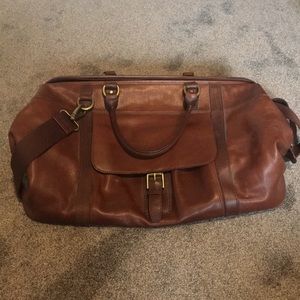 Fossil brown weekend duffle